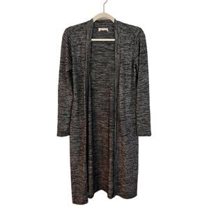 Velvet By Graham & Spencer Gray Long Open Cardigan Sweater Size XS